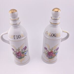 antique vanity lotion and perfume cologne bottles japan 7396